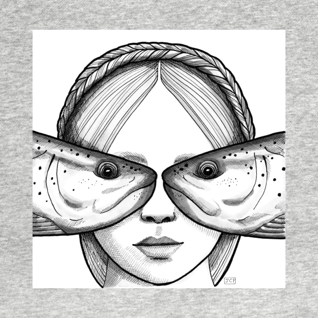 The Girl with Fish Eyes by JCPhillipps